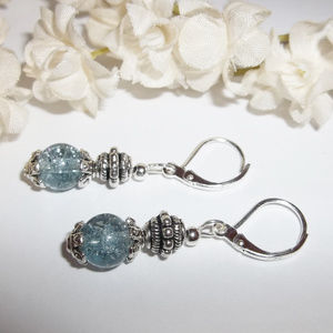 Kaniya Silver Handmade Beaded Dangle Earrings